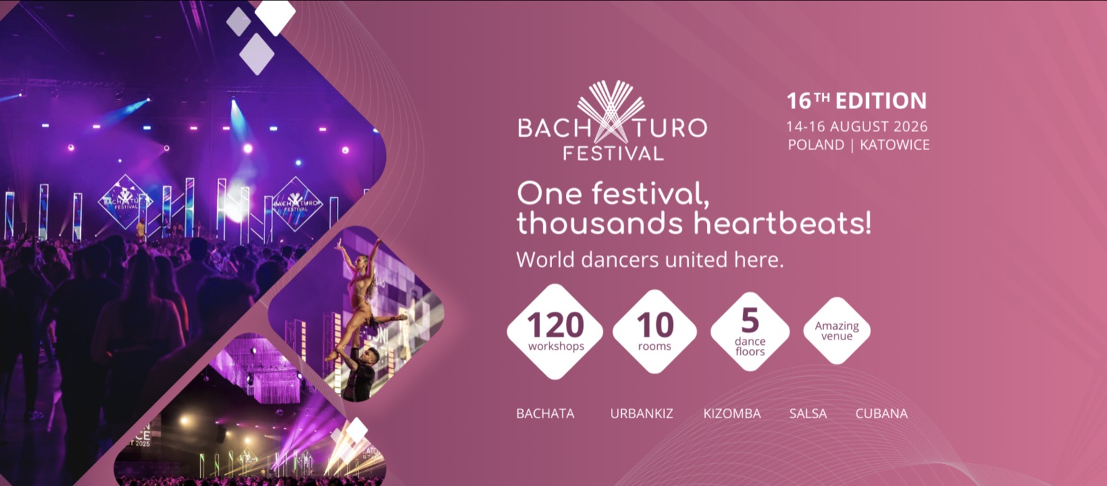 Official poster for Bachaturo Festival Official Event 2026, Katowice, Poland