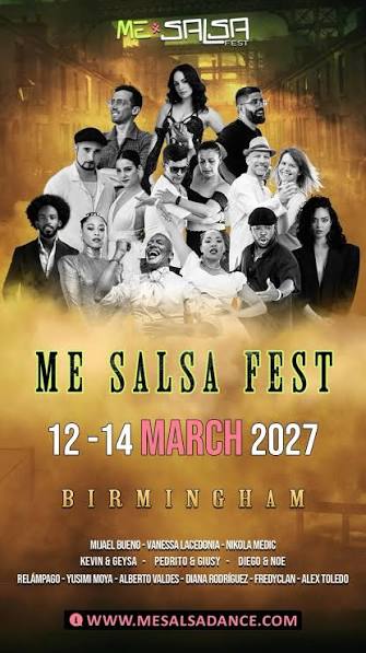 Poster for Me Salsa Fest - Birmingham 2027