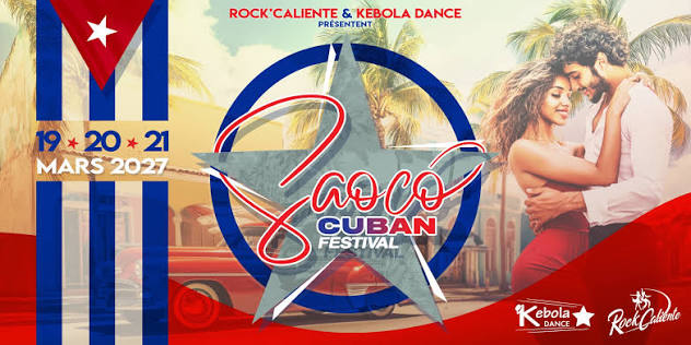 Official poster for Saoco Cuban Festival 2027, Aix-en-provence, France